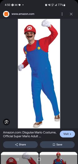 Adult Mario costume