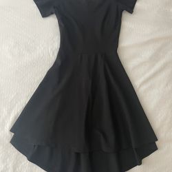 Off the Shoulder Black Dress - Size XS