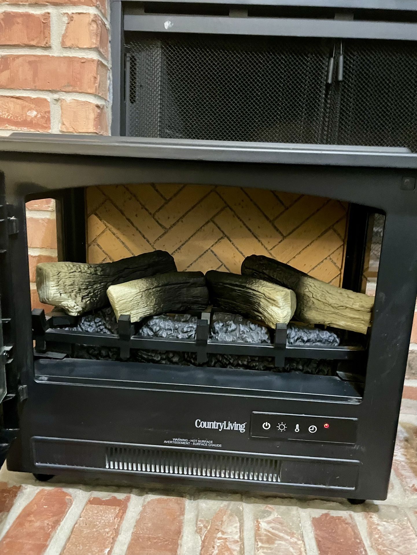 Electric Fireplace Heater - Country Living