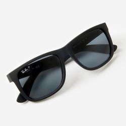 🕶️Made in Italy! Ray-Ban Justin RB4165 Sunglasses 54mm  Polarized Grey Lenses
