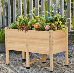 4ft Elevated Wooden Raised Garden Bed