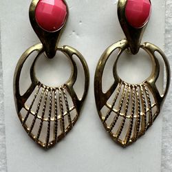 Rose Quartz Filigree Earrings 