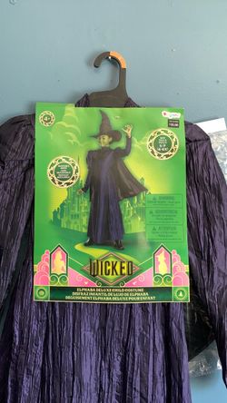 HALLOWEEN WICKED ELPHABA KIDS SIZE 4-6 AND KIDS SIZE MEDIUM 7-8 COSTUME
