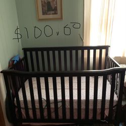 Baby Crib Allready Ensambled With Matress 75.00