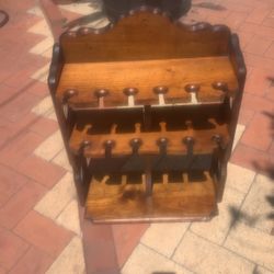 Wine Rack It Holds 6 Wine Bottles And 12 Glasses 