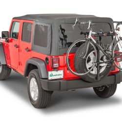 New Quadratec Spare Wheel Mounting 2-Bike Rack for Jeep