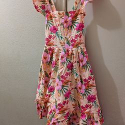 Summer Hibiscus Dress Girl