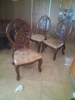 Solid elegant dining chairs 30 each or 80 for all
