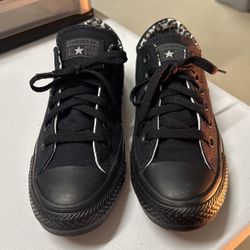 Vans  Black With Leopard Inside Size8