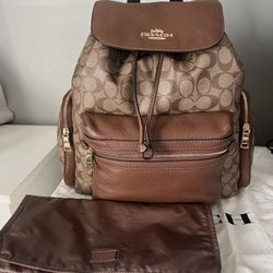Coach Baby Backpack In Signature Canvas 