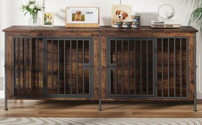 Double Dog Kennel Tv Stand