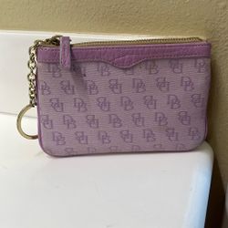 Donney & Broke Coin Purse And Keychain New 