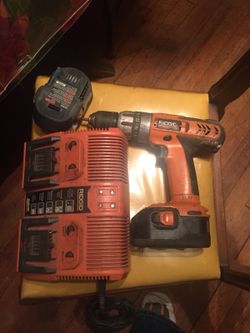 14.4v Ridgid drill with 2 battery’s and dual charger