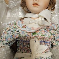 3 pc, Faith Hope Love, Porcelain Doll, Paulines Dolls, Limited Edition, Teddy Bear, Artist Doll, Vintage Doll, Pauline Bjonness Jacobsen