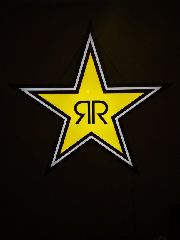Bright Light-Up Rockstar Sign!