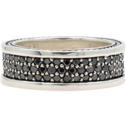 EUC DAVID YURMAN 3 ROW STERLING SILVER SIZE 10 RING