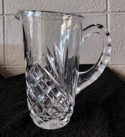 Small crystal pitcher