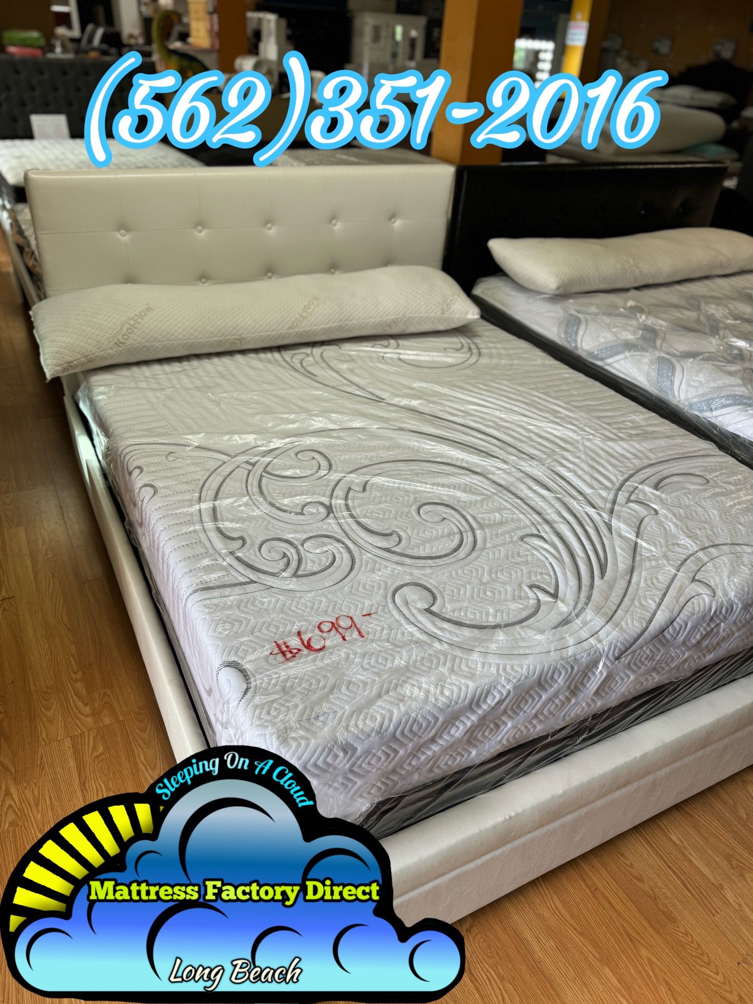 Queen Bed Frame With Mattress New Cama