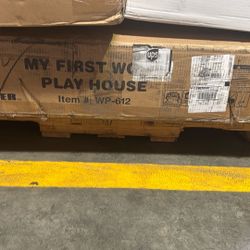My First Wooden Play House 