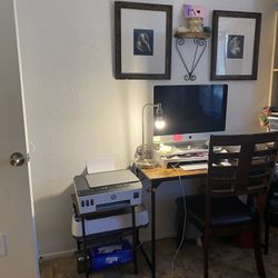 $200 Computer desk W/ Matching printer Stand And Pictures (2)