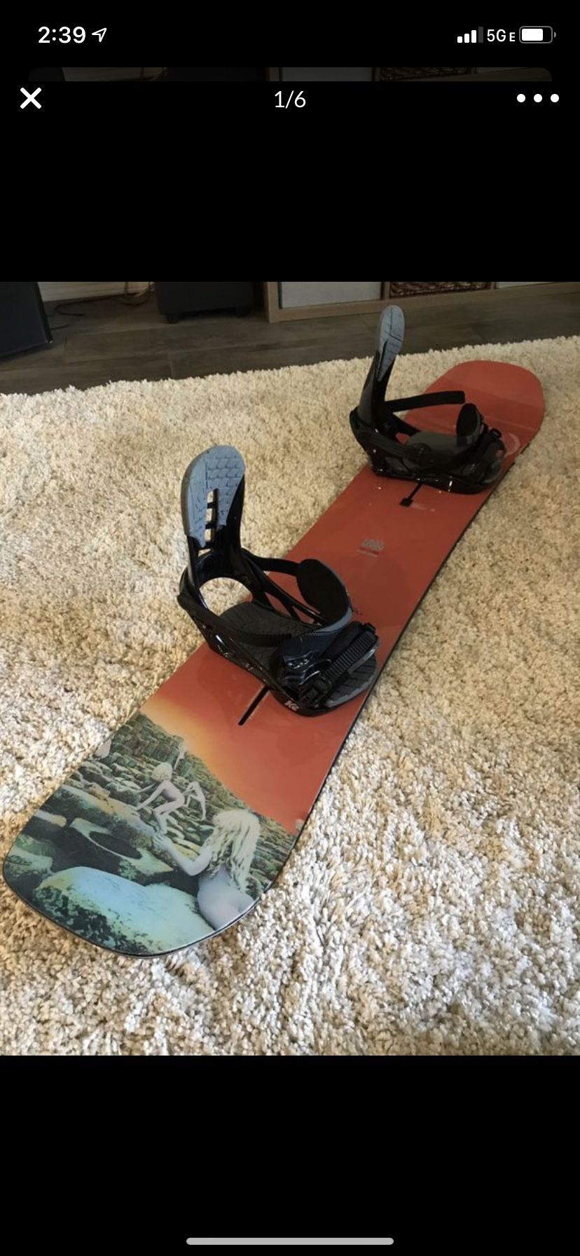 Easy Livin Led Zeppelin Burton Snowboard