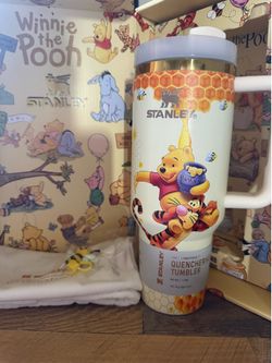 Stanley Winnie Pooh Tumbler 40oz | Straw | Straw Topper | Bag | Gift Box