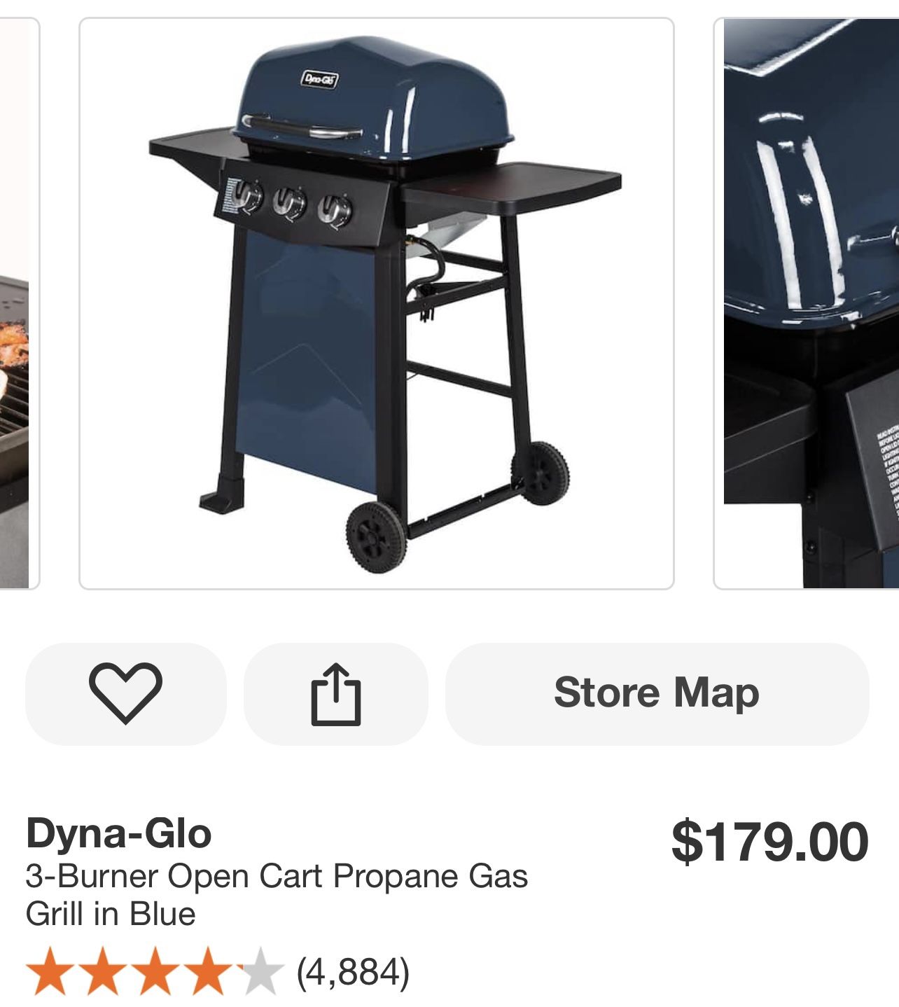 Dyna-Glo 3-Burner Open Cart Propane Gas Grill in Blue for Sale in Avondale,  AZ - OfferUp