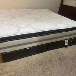 King Size Bed Plus Box Springs and Mattress 