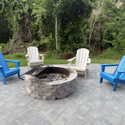 Adirondack Patio Folding Chair Lounger Seat - Very Durable