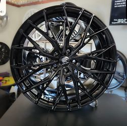4 NEW Wheels, Rims 19x8.5 (5x114.3) Gloss Black Wheels (Set of 4) Only $899