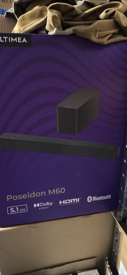 ULTIMEA 5.1CH Surround Sound Bar with Subwoofer, Dolby Atmos, VoiceMX, BassMX, APP, 300W Soundbar for Smart TV, Home Theater Surround Sound System for