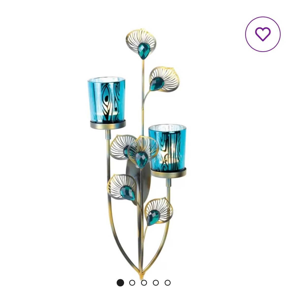 Peacock Plume Wall Sconce