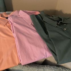 Men 2xl Ralph Lauren Dress Shirts 3 Total 