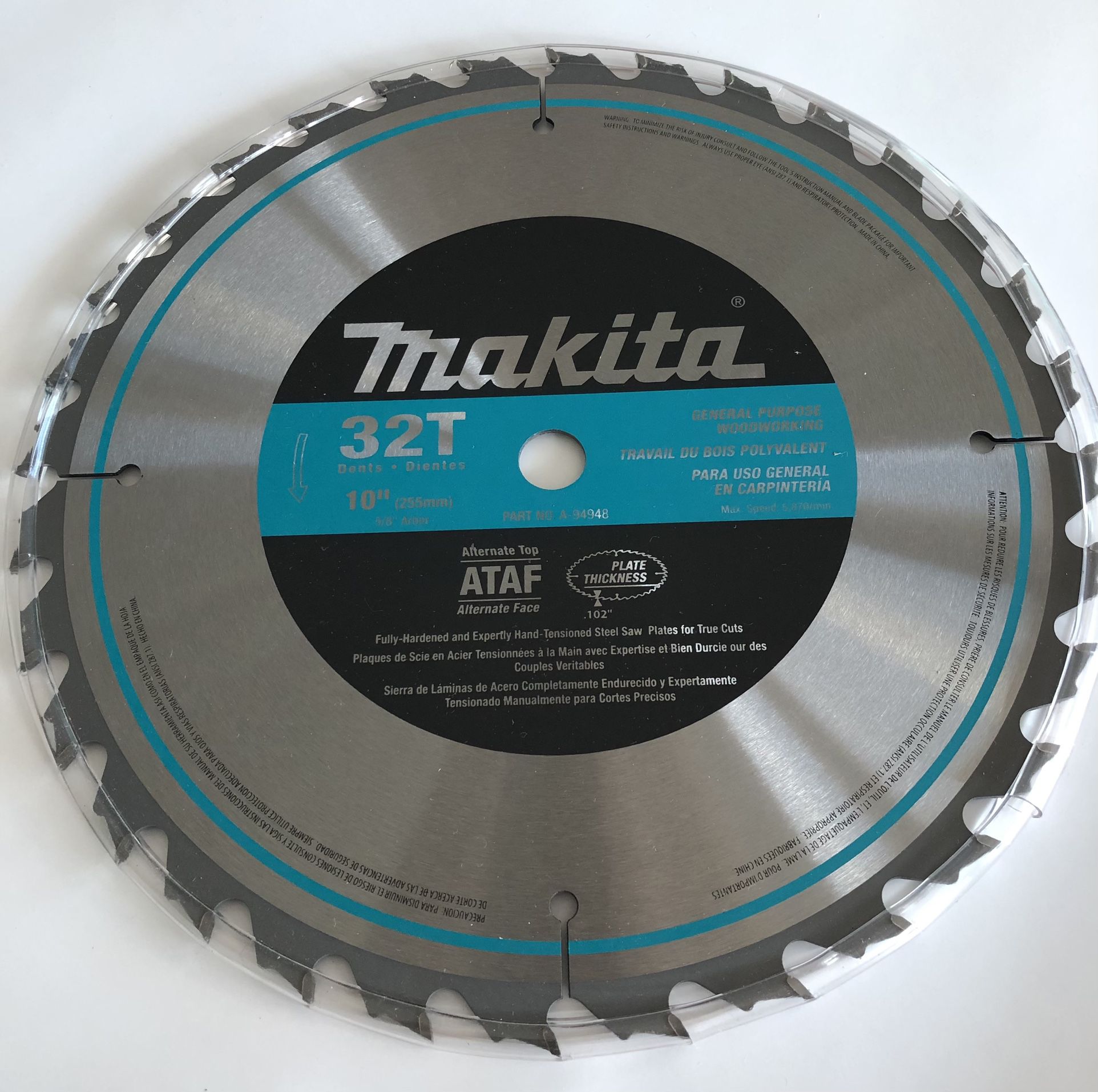 NEW 10 in Inch 32-Teeth Tooth Carbide-Tipped Table Saw Blade Mitre Miter Chop 