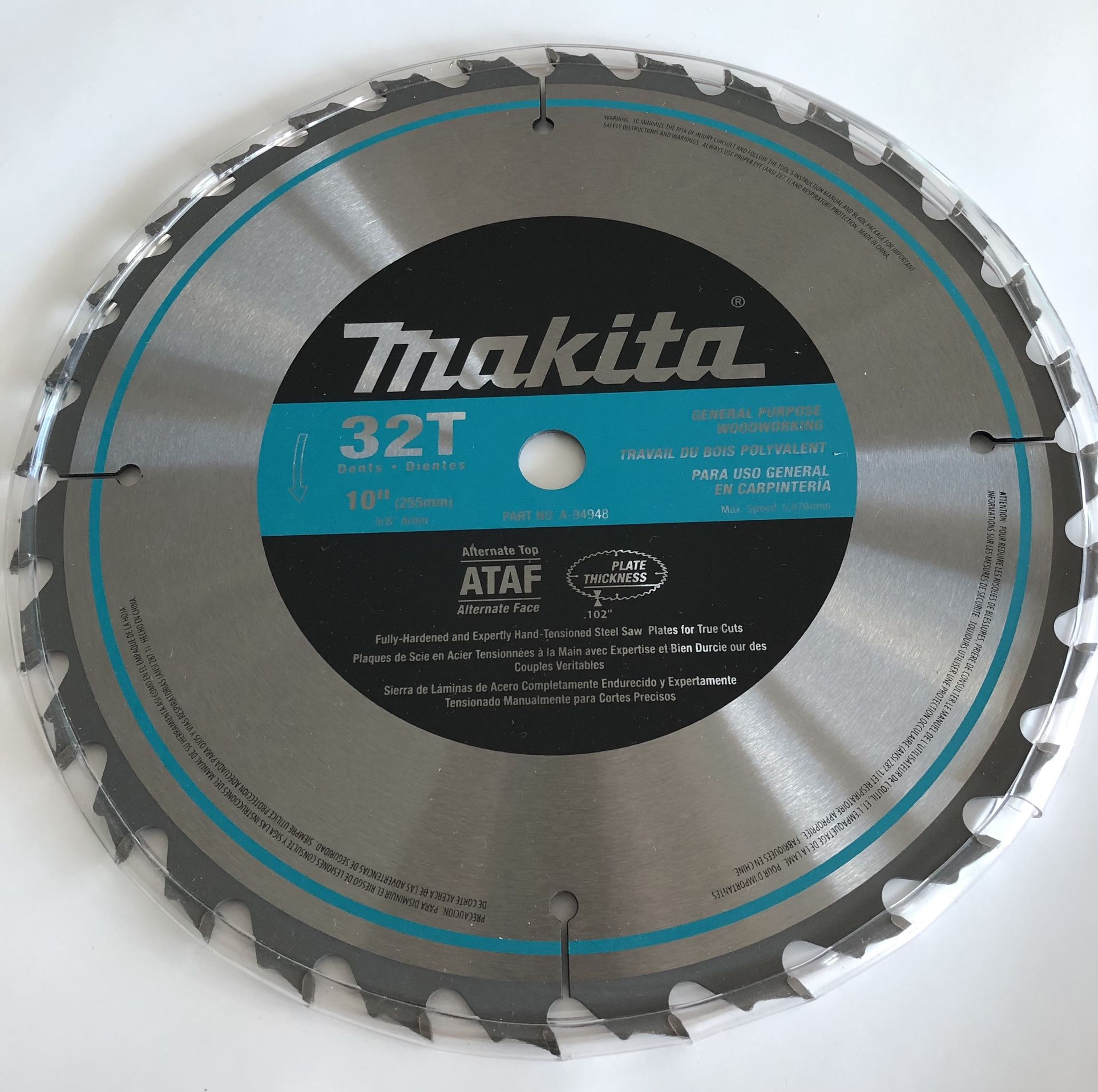 NEW 10 in Inch 32-Teeth Tooth Carbide-Tipped Table Saw Blade Mitre Miter Chop