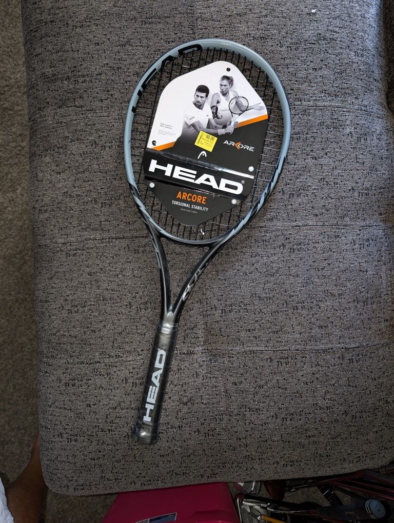 HEAD Arcore Adult Tennis Racquet Head Size 645 CM Black Gray NEW