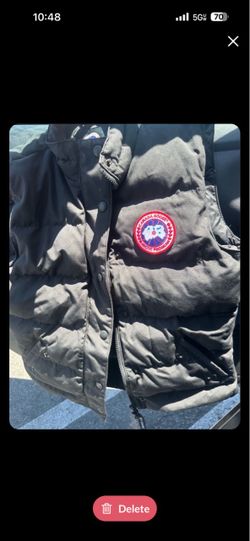 Canada Goose Black Down Puffer Vest