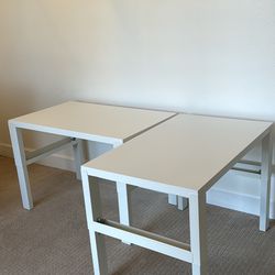 2 White Desks For Sale $50 Ea