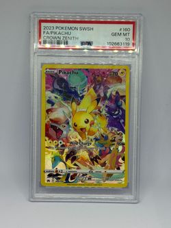 Pokemon Pikachu Crown Zenith 160/159 PSA 10