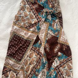 Silk Asymmetrical Skirt