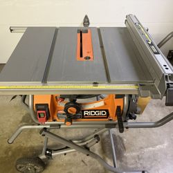 Ridgid Table Saw With Folding Stand