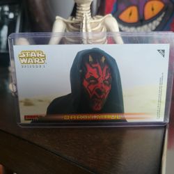 1999 Topps Star Wars Episode 1 widevision Series 1 Darth Maul #S11 sticker & #64