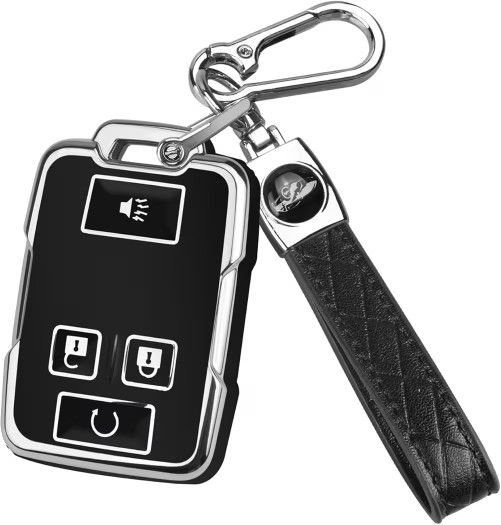 for Chevy Key Fob Cover with Keychain,Car Key Case Shell Protector for Chevrolet Chevy Silverado Colorado GMC Sierra Canyon Yukon Tahoe Suburban