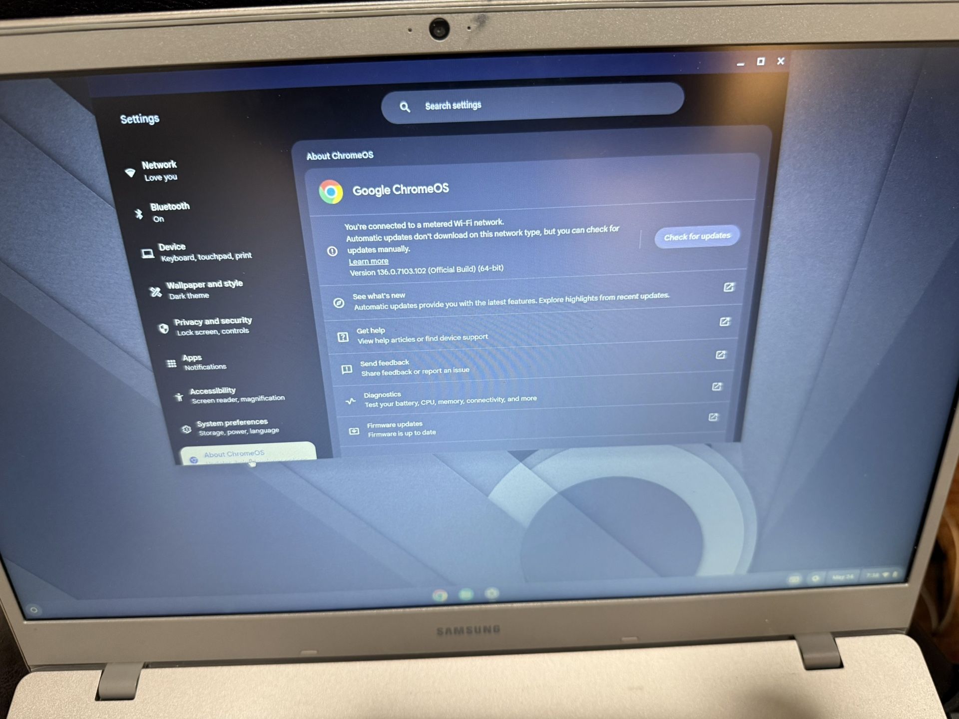 Samsung Chromebook , Google ChromeOs