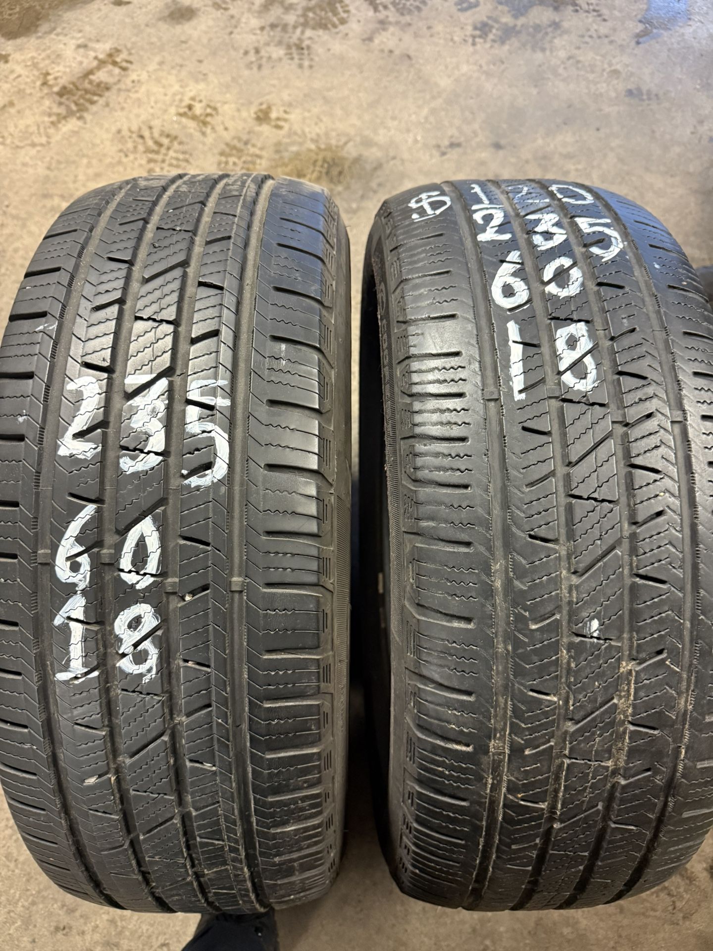 235/60 18 Pair Of Tires Brand cooper