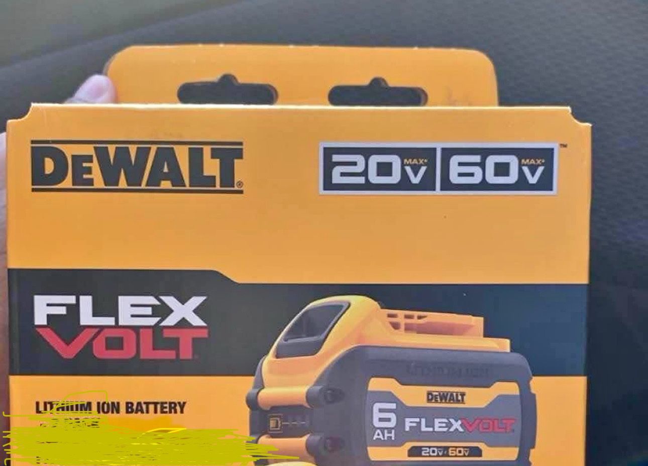 New Dewalt FlexVolt 20v/60v Battery 6AH Lithium Ion