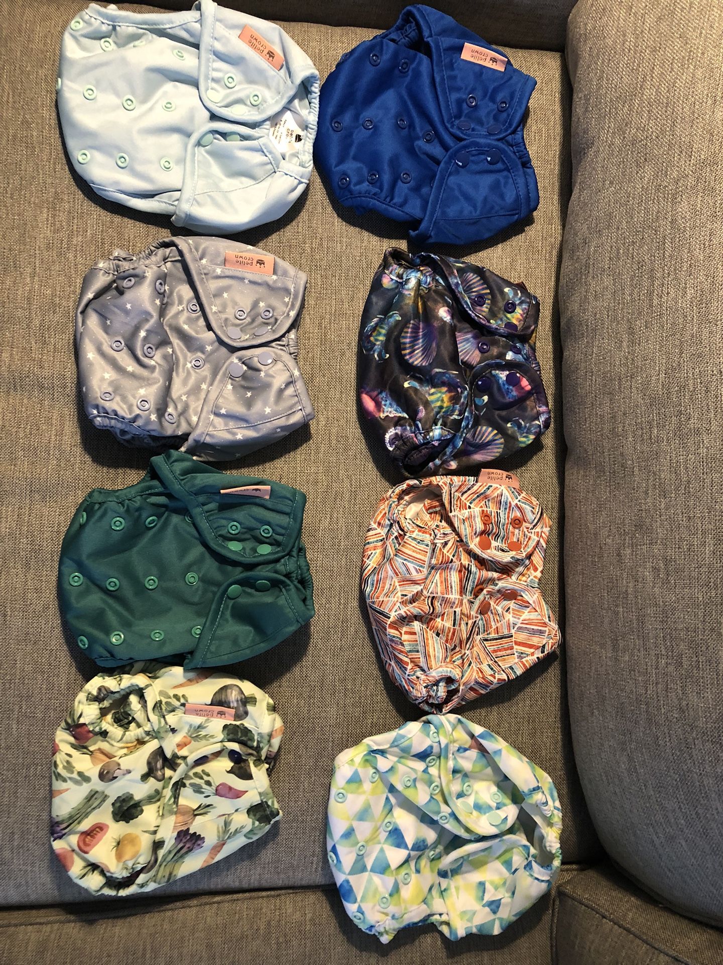 Petite Crown Keeper One Size Covers & Green Mountain Cloth Diapers