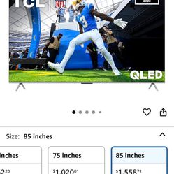 Moving Sale! 85-inch TCL 