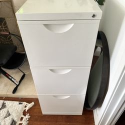 White IKEA Filing Cabinet