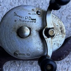 Shakespeare 1950 Fishing Reel With Pole